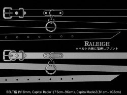 画像1: RALEIGH /  “HANGING DOWN” LEATHER NARROW BELT (SPACE COWBOY MODEL)