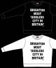 RALEIGH/“BRIGHTON MOST ‘GODLESS CITY IN BRITAIN'” C/N SWEAT (Loose Fit)