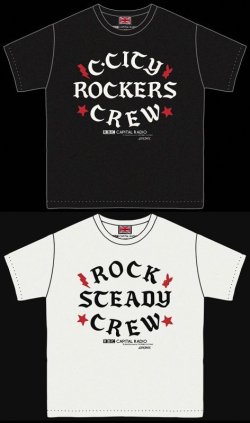 画像1: RALEIGH/ Iron-On Letters “CLA5H CITY ROCKERS CREW” vs “ROCK STEADY CREW” T-SHIRTS (Loose Fit)