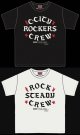 RALEIGH/ Iron-On Letters “CLA5H CITY ROCKERS CREW” vs “ROCK STEADY CREW” T-SHIRTS (Loose Fit)