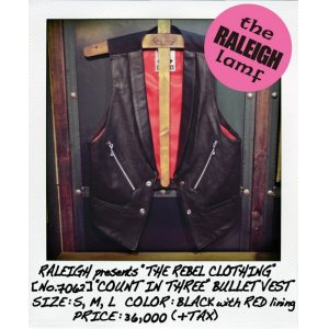 画像: RALEIGH / COUNT IN THREE "３つ数えろ" BULLET LETHER VEST