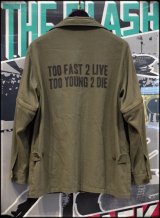 画像:  RALEIGH /  “TOO FAST 2 LIVE TOO YOUNG 2 DIE” M-65 ANTIHERO JACKET (Endless Vacation Ver.)