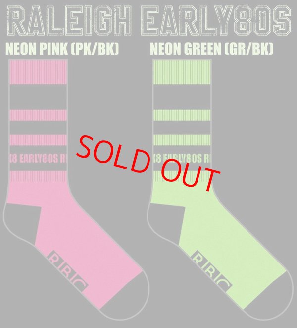 画像1: RALEIGH/ “EXCITEMENT OF EARLY80’S RALEIGH” SK8 SOX (LUMINOUS PAINT Ver.)