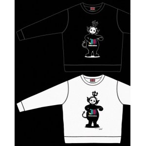 画像: RALEIGH/ “Fiend in Black HELLETUBBIES Say Eh Oh!” C/N VINTAGE SWEAT