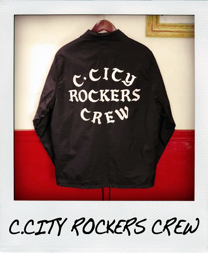 画像: RALEIGH /   Iron-On Letters “C.CITY ROCKERS CREW” COACH JACKET