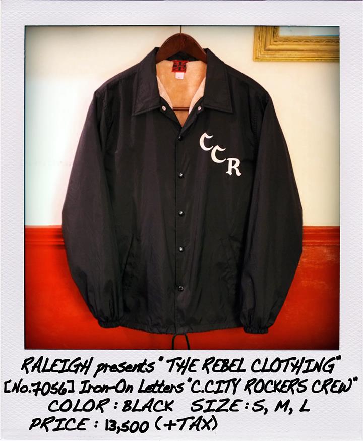 RALEIGH / Iron-On Letters “C.CITY ROCKERS CREW” COACH JACKET - QUADROPHENIA