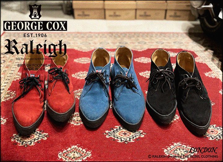 RALEIGH／ GEORGE COX別注 PLAY-BOY SUEDE “LOOK SHARP!!” CHUKKA