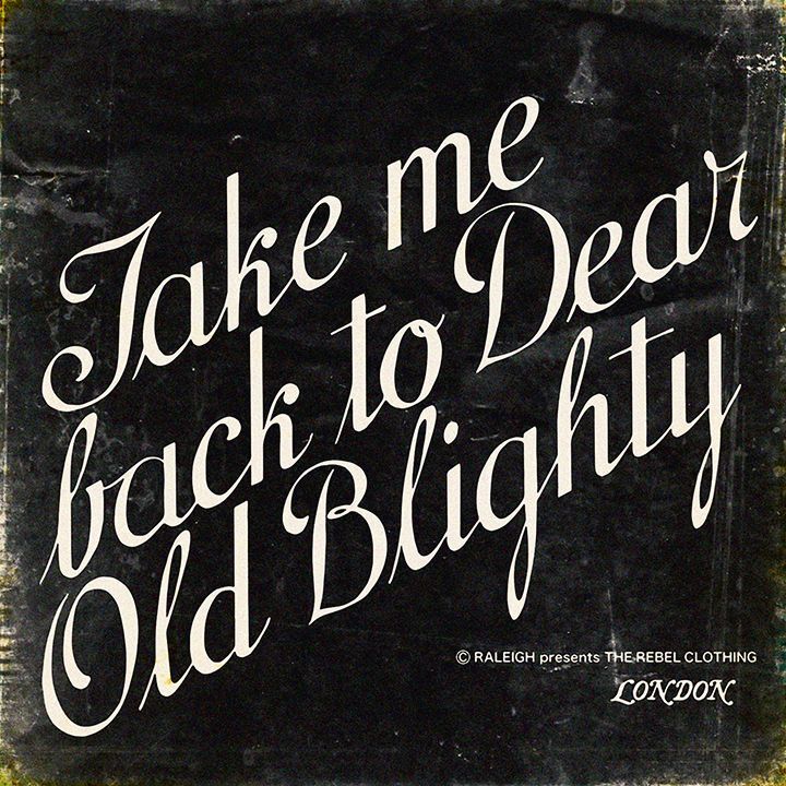 画像: RALEIGH / “The Shyness (Take Me Back To Dear Old Blighty)” T-SHIRTS (Loose Fit)