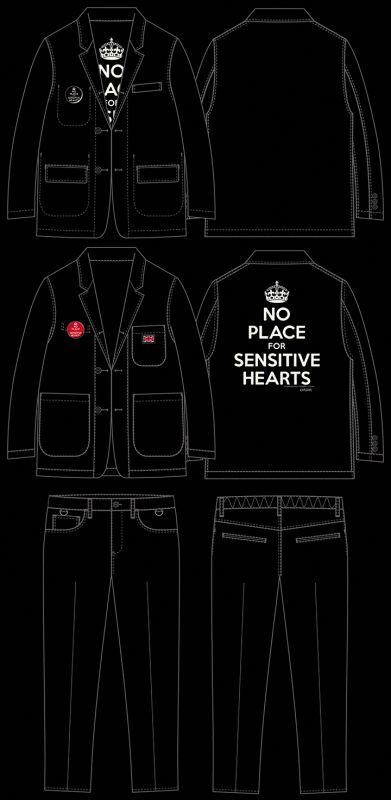 画像:  RALEIGH /RALEIGH “NO PLACE FOR SENSITIVE HEARTS(在広東少年)” REVERSIBLE JACKET & TROUSERS