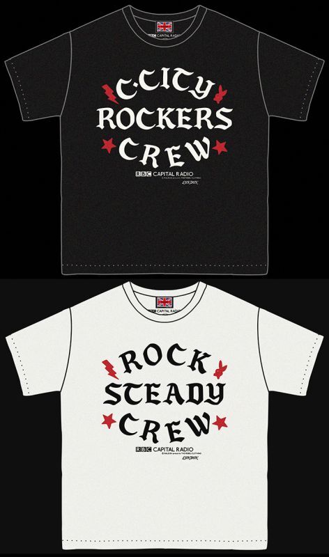 画像1: RALEIGH/ Iron-On Letters “CLA5H CITY ROCKERS CREW” vs “ROCK STEADY CREW” T-SHIRTS (Loose Fit)