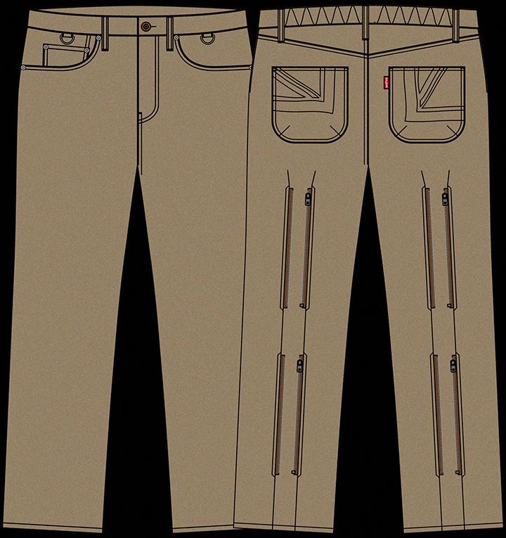 画像: RALEIGH /  “A.K.A. 毛沢東” BONDAGE TROUSERS (Loose Fit)