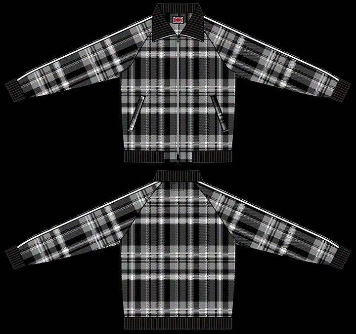 画像1: RALEIGH/  “The JUBILEE CROWN (Britpop Is Dead)” TARTAN CHECK TRACK JACKET