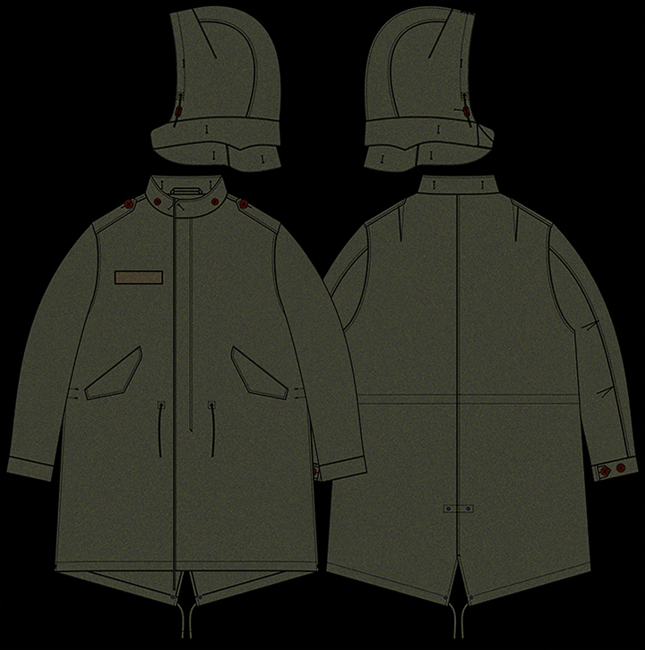 画像: RALEIGH/ “Early May Bank Holiday” M51🔄M65 Either Way Works Fishtail Parka