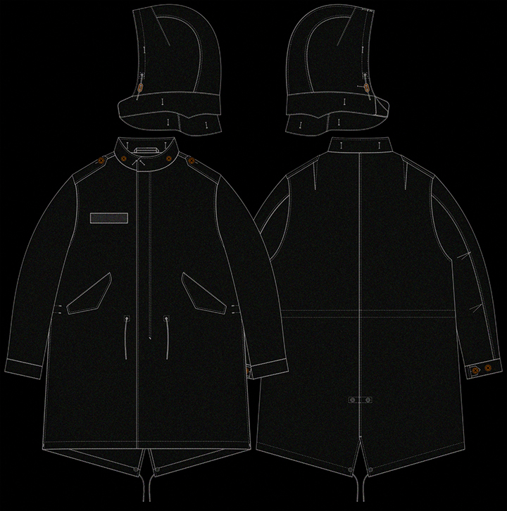 画像: RALEIGH/ “Early May Bank Holiday” M51🔄M65 Either Way Works Fishtail Parka