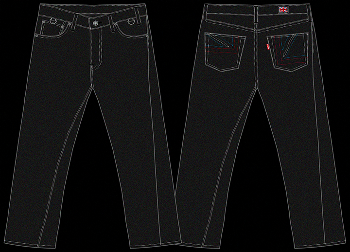 画像: RALEIGH / “All You Need Is Black (Past66 Model)” BLACK DENIM TROUSERS (Wide Tapered)