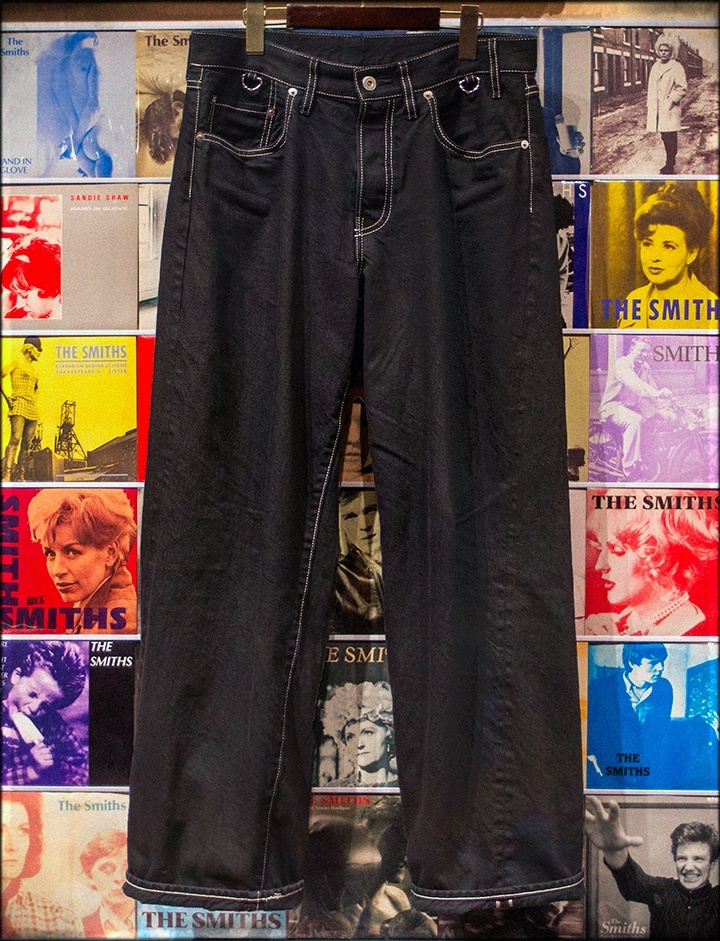 画像: RALEIGH / “All You Need Is Black (Past66 Model)” BLACK DENIM TROUSERS (Wide Tapered)